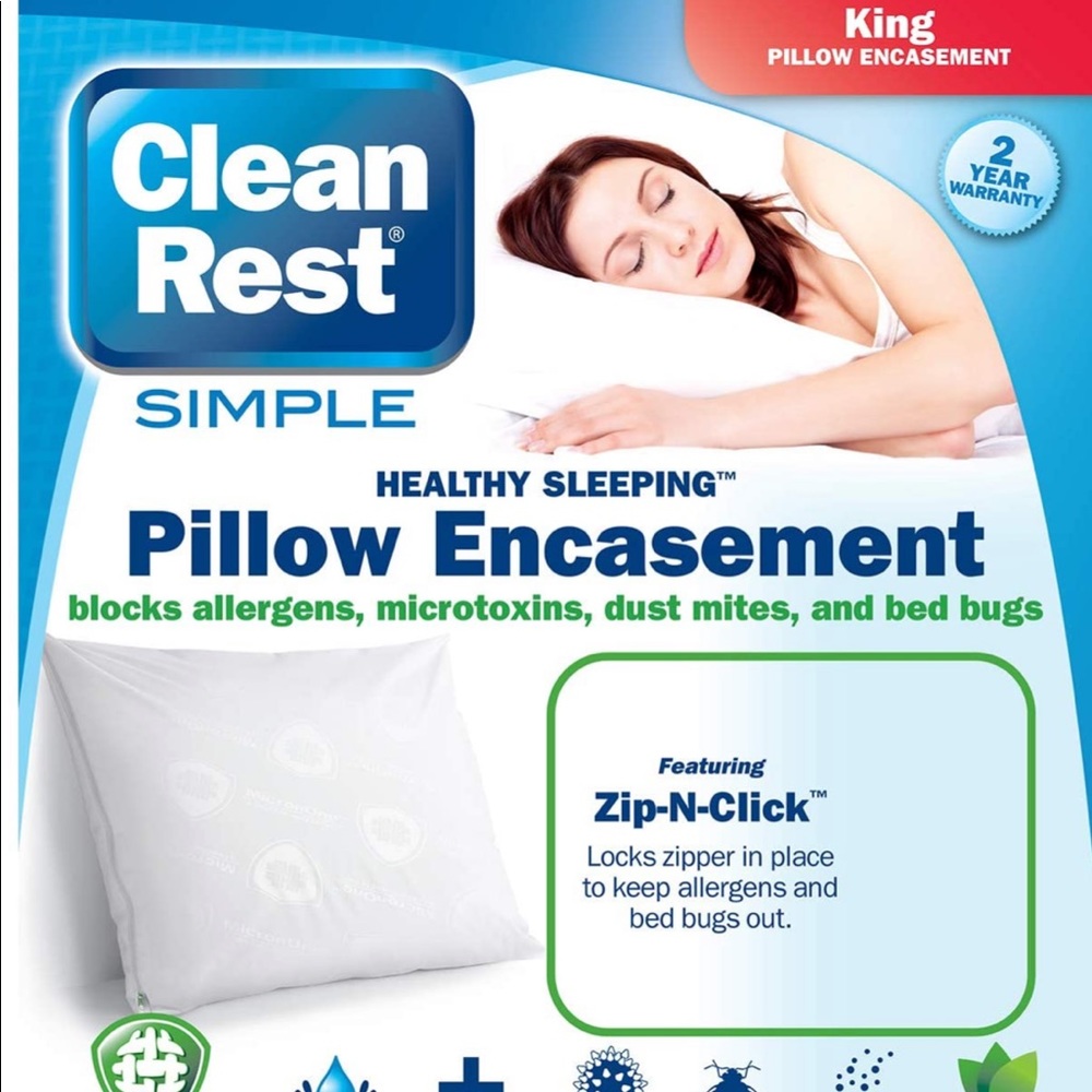 King Pillow Encasements (set of two) by Clean Rest